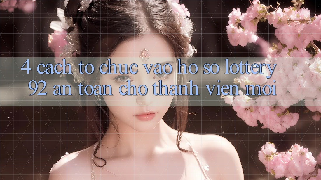 4. Cách tổ chức Vào hồ sơ lottery92 An Toàn Cho Thành Viên Mới