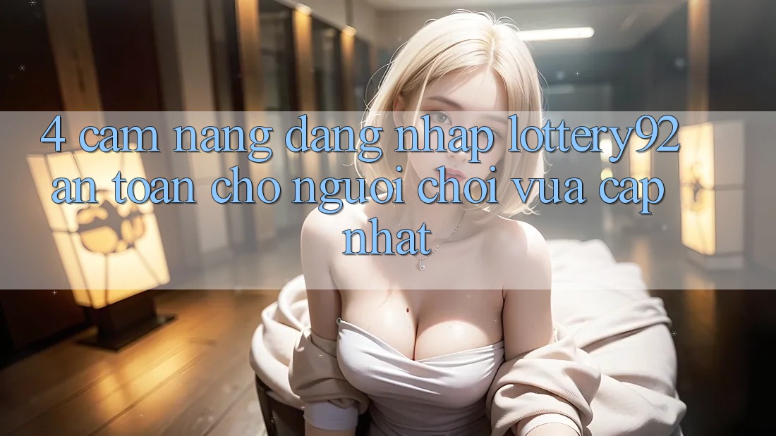 4. Cẩm nang Đăng Nhập lottery92 An Toàn Cho Người chơi Vừa cập nhật