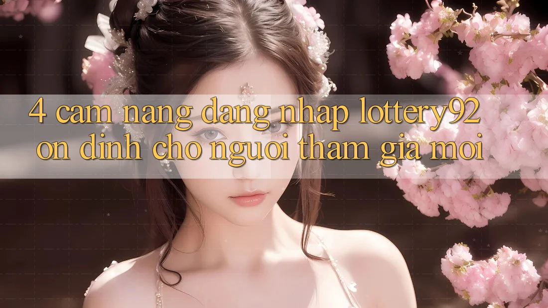4. Cẩm nang Đăng Nhập lottery92 Ổn định Cho Người tham gia Mới