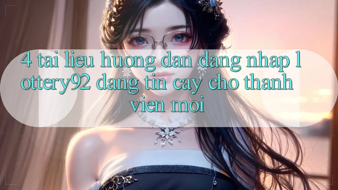 4. Tài liệu hướng dẫn Đăng Nhập lottery92 Đáng tin cậy Cho Thành Viên Mới