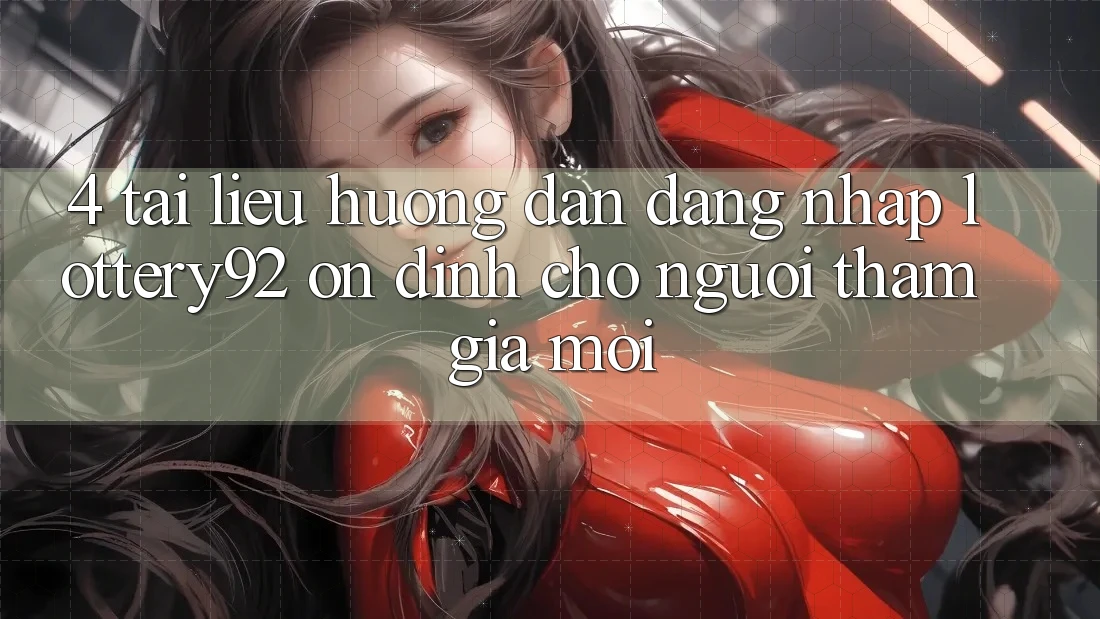 4. Tài liệu hướng dẫn Đăng Nhập lottery92 Ổn định Cho Người tham gia Mới