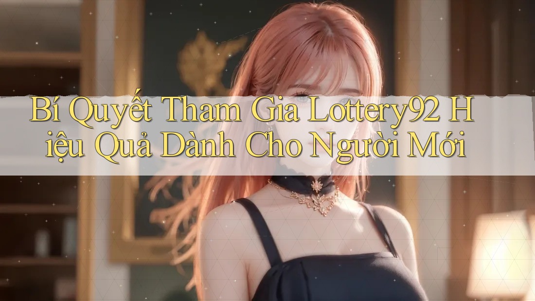 Bí Quyết Tham Gia Lottery92 Hiệu Quả Dành Cho Người Mới Bí Quyết Tham Gia Lottery92 Hiệu Quả Dành Cho Người Mới