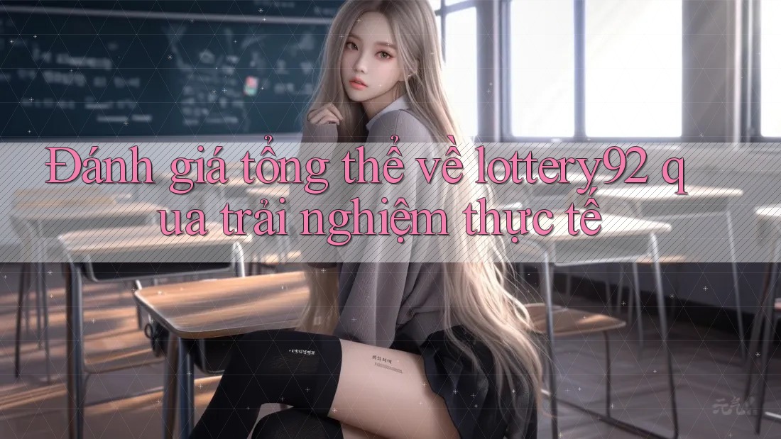 Đánh giá tổng thể về lottery92 qua trải nghiệm thực tế Đánh giá tổng thể về lottery92 qua trải nghiệm thực tế