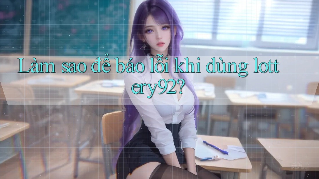 Làm sao để báo lỗi khi dùng lottery92?