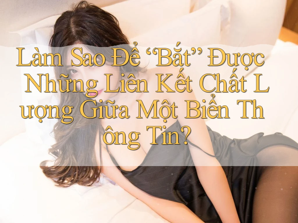 Làm Sao Để “Bắt” Được Những Liên Kết Chất Lượng Giữa Một Biển Thông Tin?