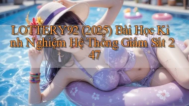 lottery92 (2025) bài học kinh nghiệm hệ thống giám sát 247