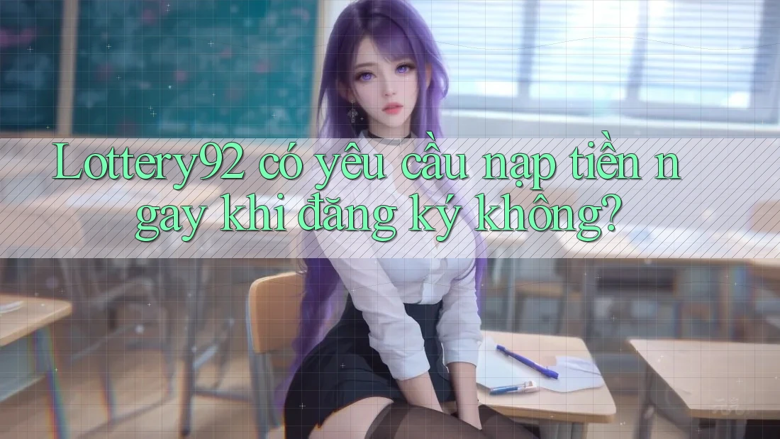 Lottery92 có yêu cầu nạp tiền ngay khi đăng ký không?