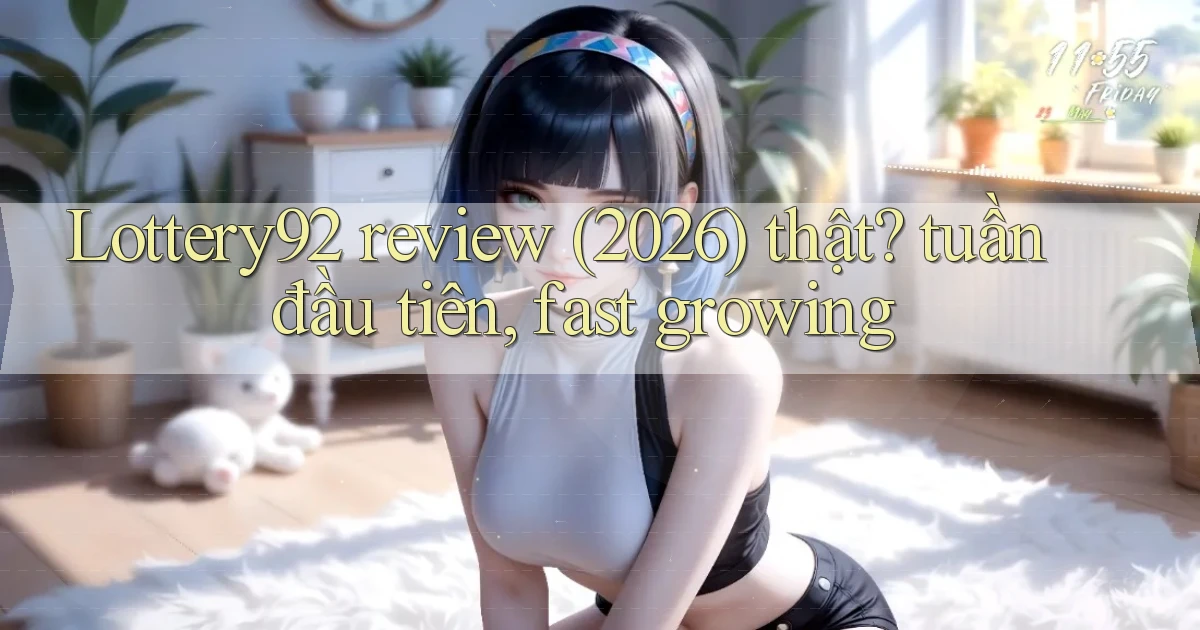 Lottery92 review (2026) thật tuần đầu tiên, fast growing