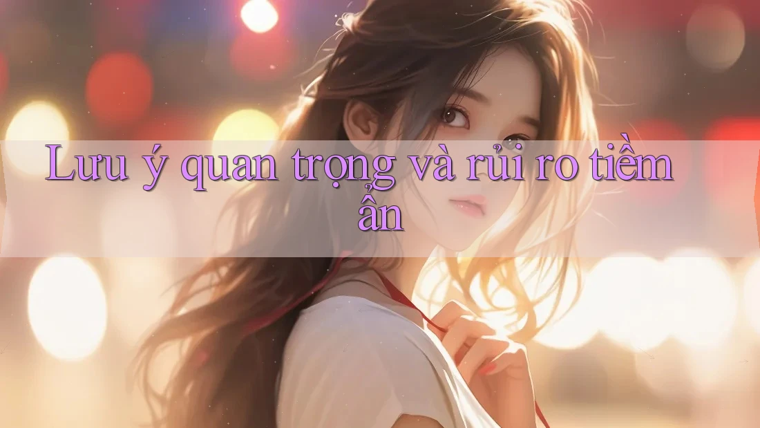 Lưu ý quan trọng và rủi ro tiềm ẩn