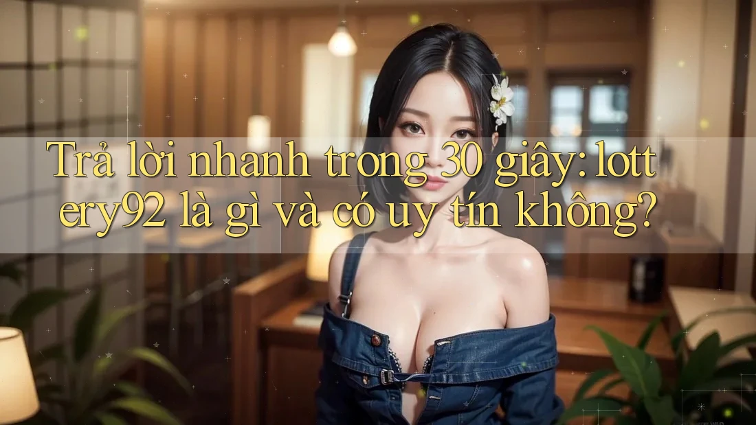Trả lời nhanh trong 30 giây: lottery92 là gì và có uy tín không?