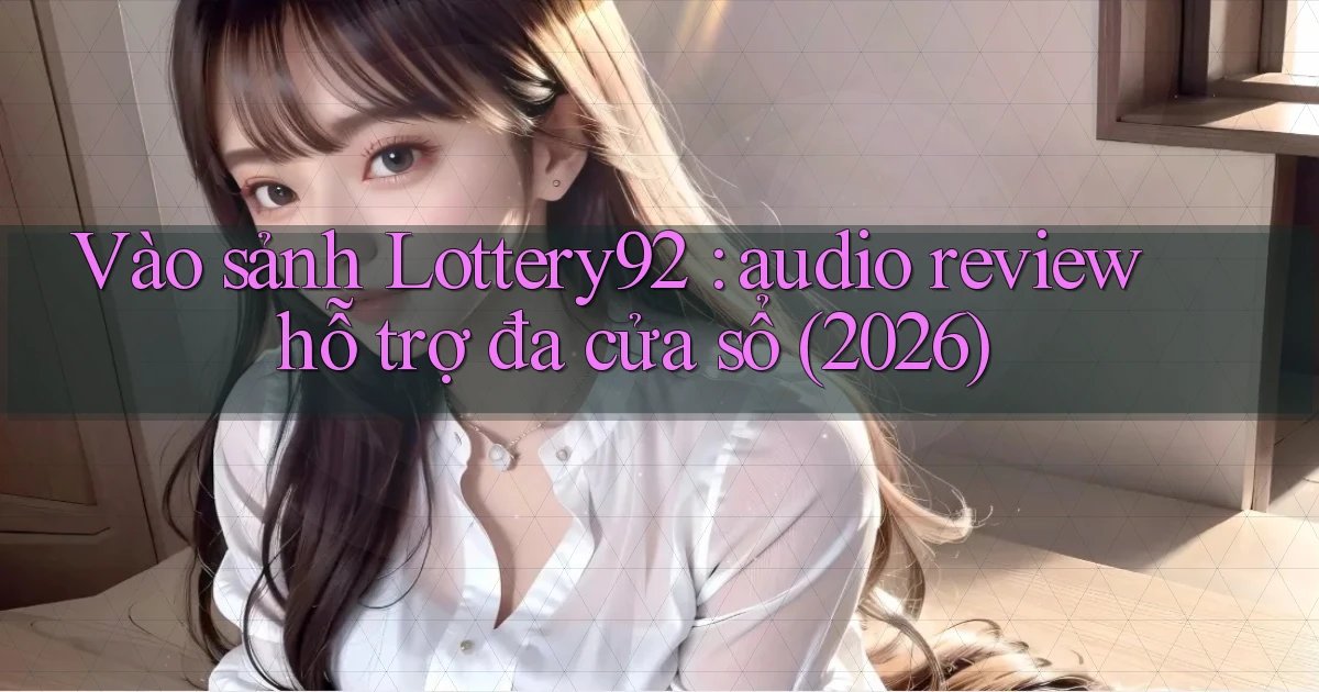 Vào sảnh Lottery92 audio review hỗ trợ đa cửa sổ (2026)