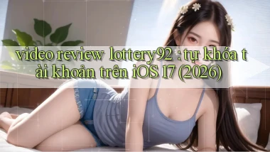 video review lottery92 tự khóa tài khoản trên iOS 17 (2026)